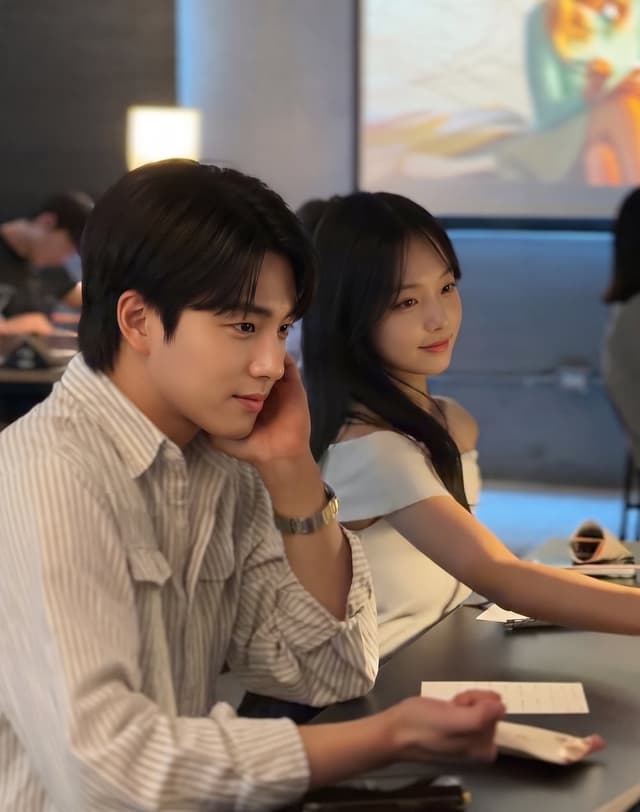 설레임커피 현장, 턱을 괴고 이야기를 듣는 참여자